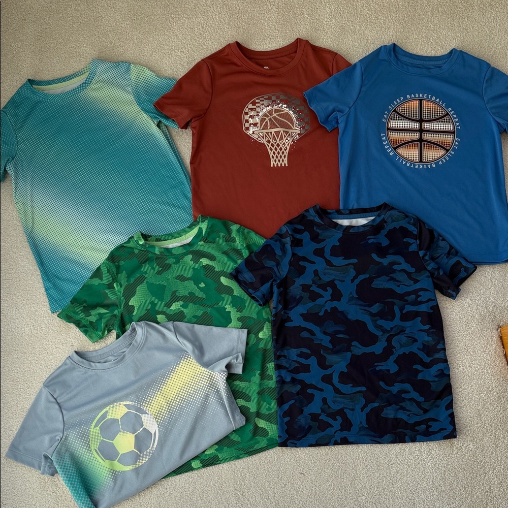 All in Motion 6-Bundle Short Sleeve Athletic Tees